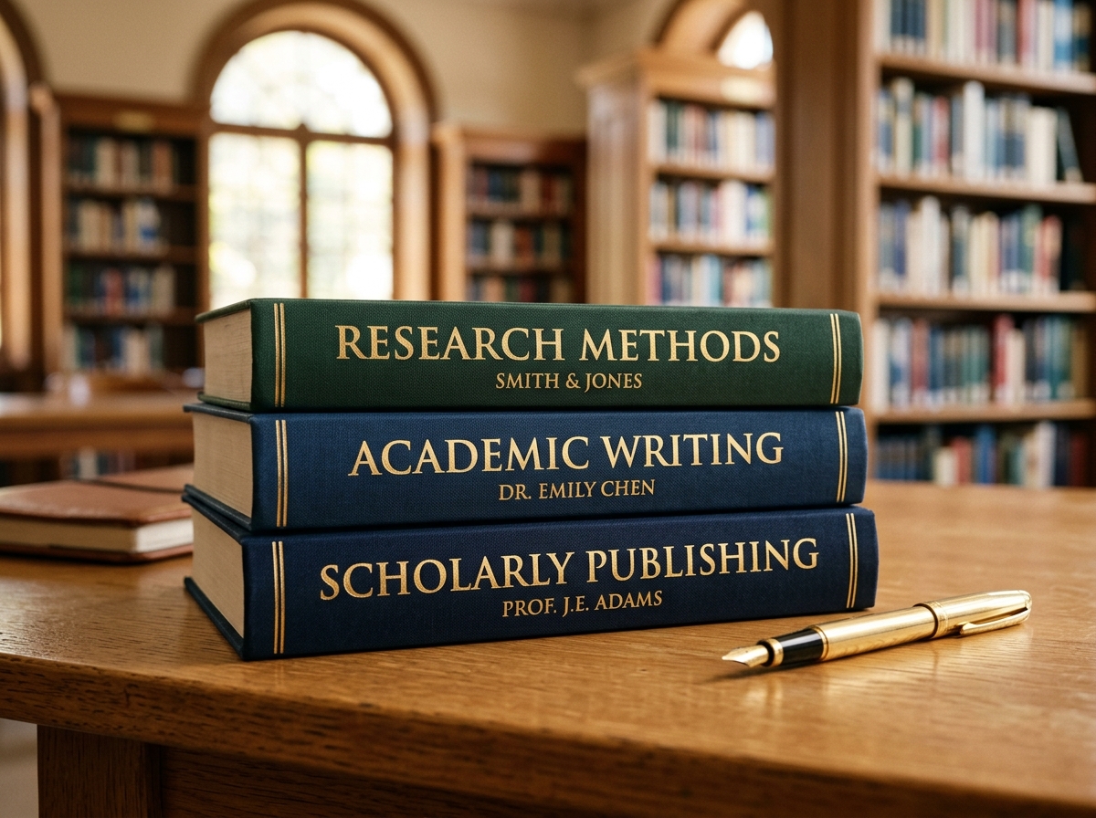 Research methods, academic writing, and scholarly publishing books